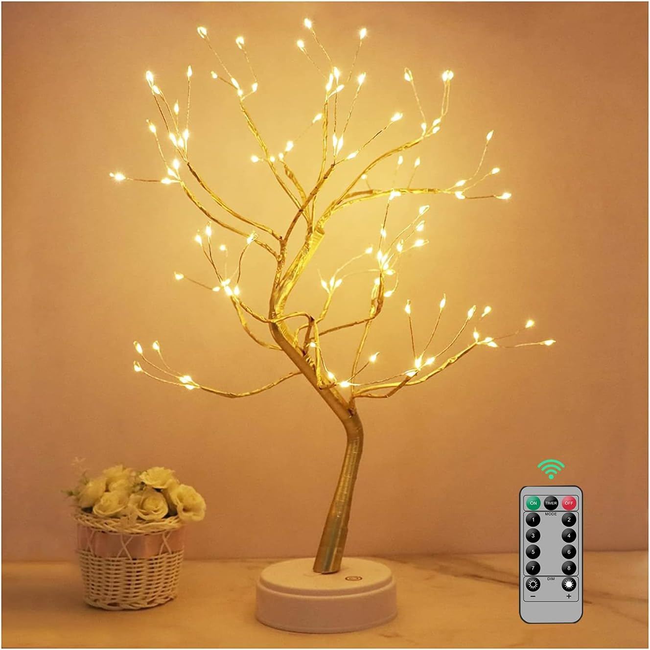Glowing LED Christmas tree USB/batteries 108 RGB bulbs
