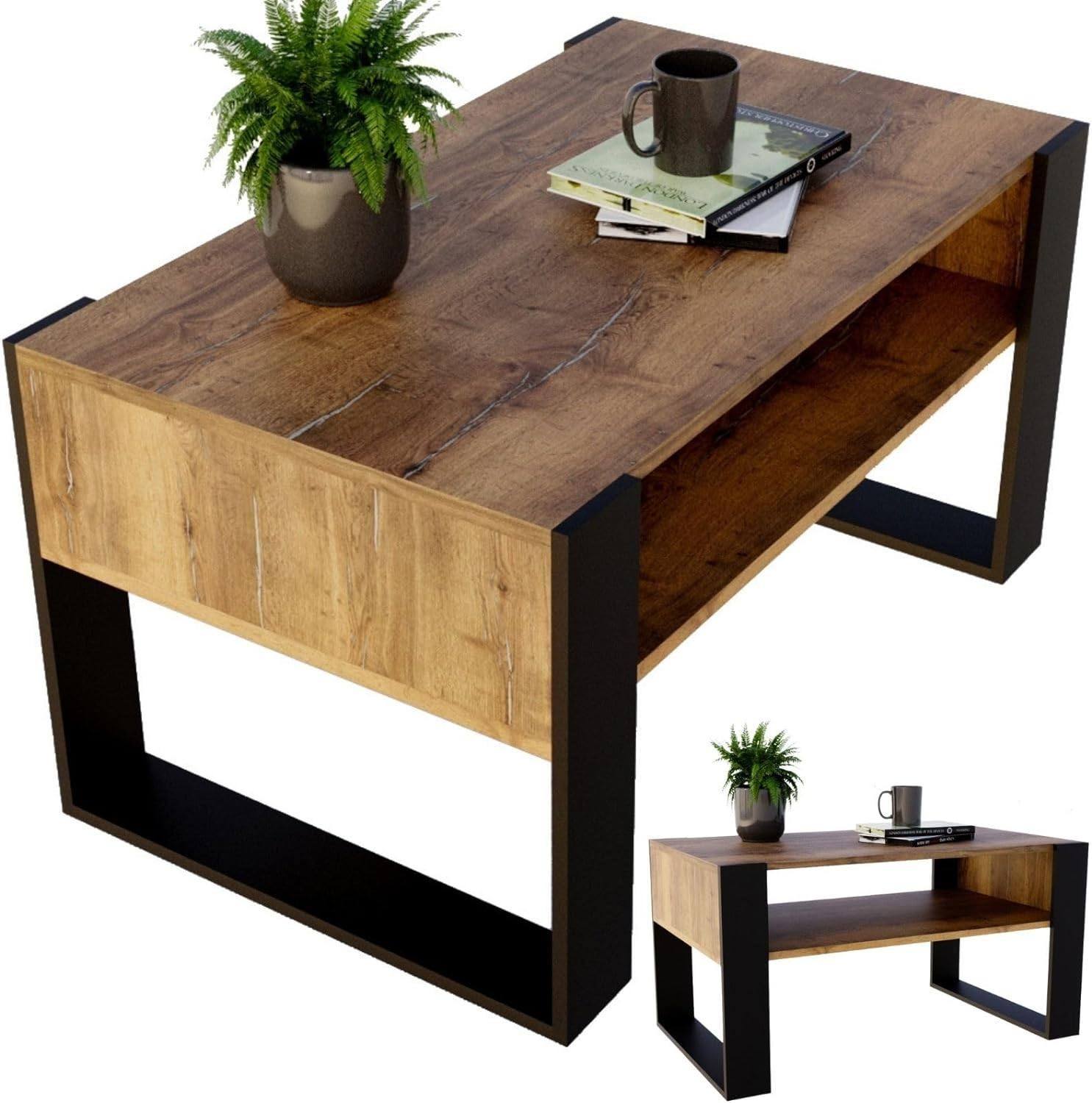 Retro black coffee table – style and quality!