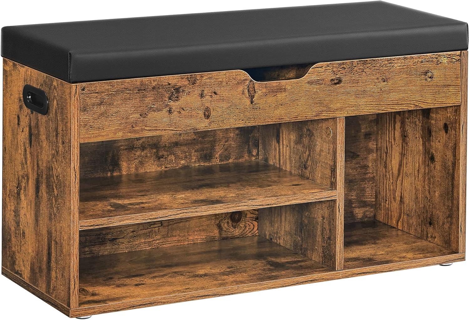 Comfortable soft shoe bench with storage space