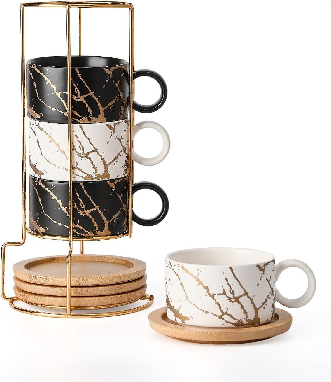 Elegant set of cappuccino cups HOME DECOR4pcs